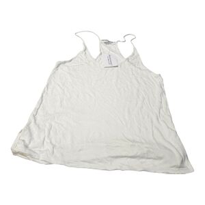 Project Social T Womens Raw Tank Top, White, Small NWT